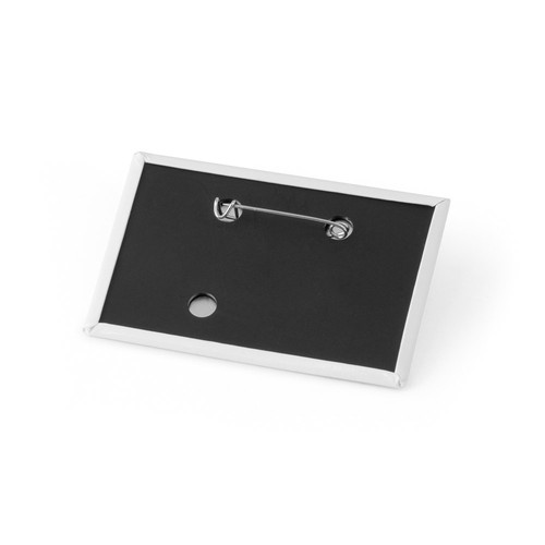 black Button PIN 14. Pin rectangular horizontal con pin