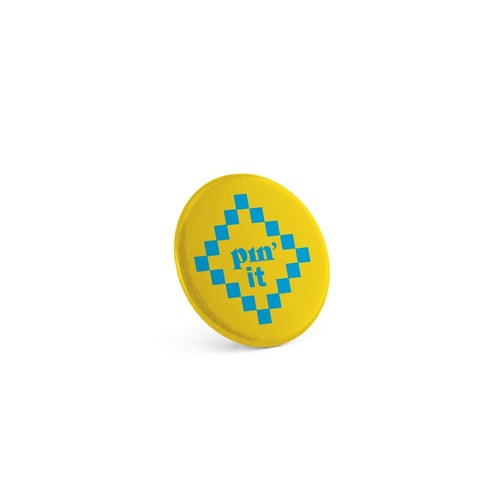 plateado Button PIN 3. Pin redondo con