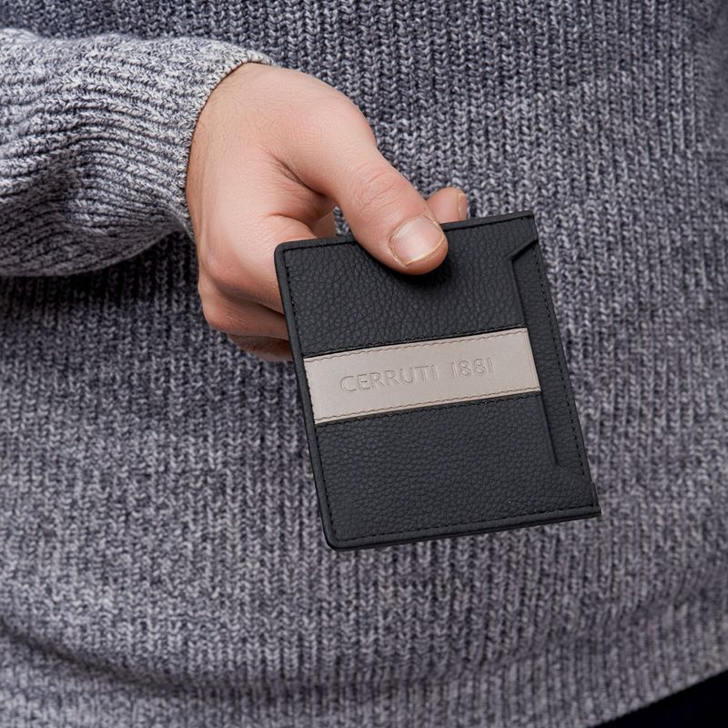 Porte-cartes Delano Taupe & Black thumbnail 5