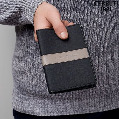 Porte-passeports Delano Taupe & Black thumbnail 5