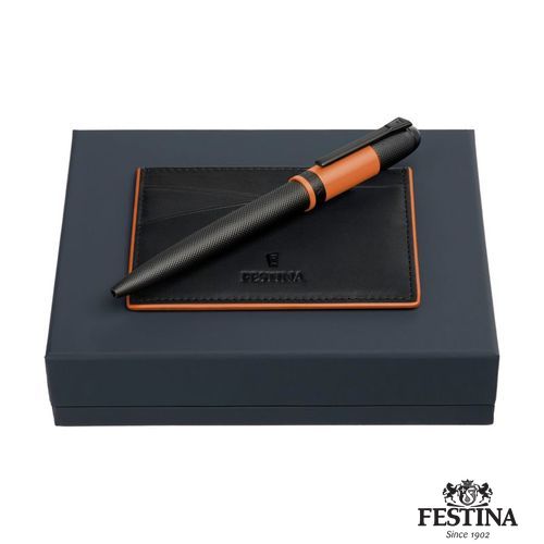 parure-festina-orange-stylo-bille-porte-cartes-personnalise-811429-202