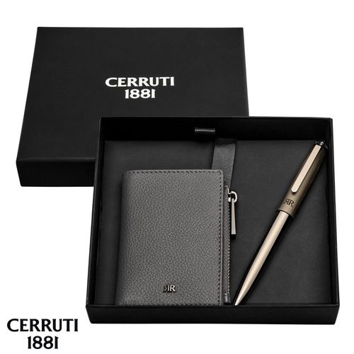 Parure CERRUTI 1881 (stylo bille & porte-cartes) - 2