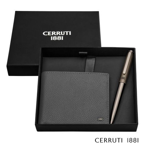 Parure CERRUTI 1881 (stylo bille & portefeuille) - 2
