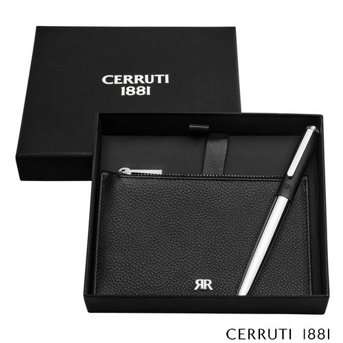 Parure CERRUTI 1881 (stylo roller & pochette) - 2
