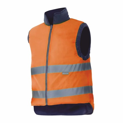 Gilet bodywarmer bandes réfléchissantes personnalisé