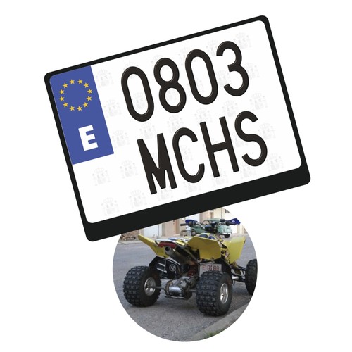 Plaque d'immatriculation personnalisée
