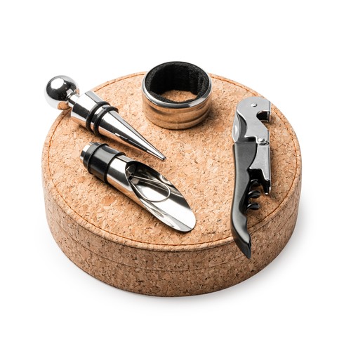 Coffret accessoires à vin personnalisé