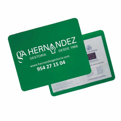 Porte papiers véhicule personnalisé
