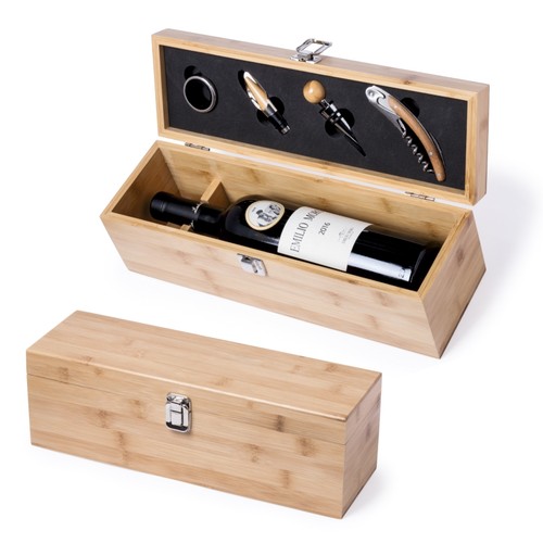 Coffret accessoires à vin personnalisé