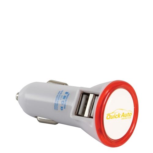 Chargeur de voiture USB à double port et à diodes électroluminescentes** - 4