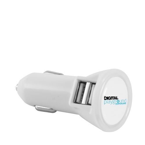 Chargeur de voiture USB à double port et à diodes électroluminescentes** - 3