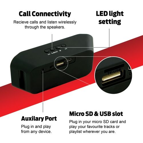 Haut-parleur sans fil Bluetooth Led - DISCONTINUED - 5