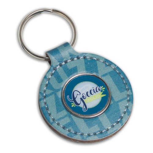 Porte-clés en Texon contenant un magnet ø 15 mm thumbnail 4