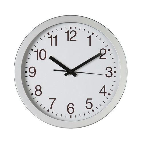 WALL CLOCK IN PLASTIC AND GLASS