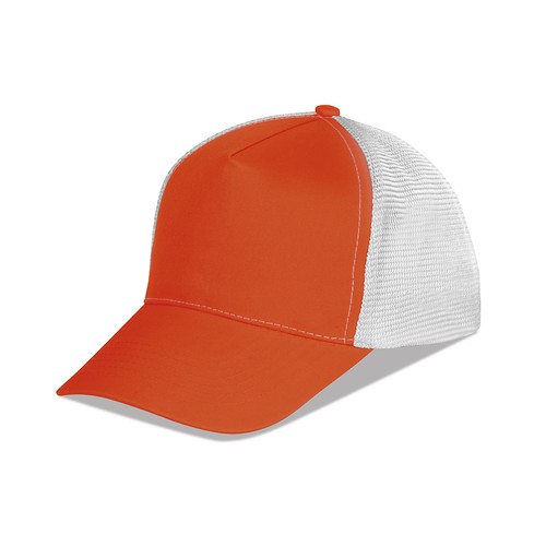 5 PANELS MESH CAP FLUORESCENT COLORS IN 100% POLYESTER