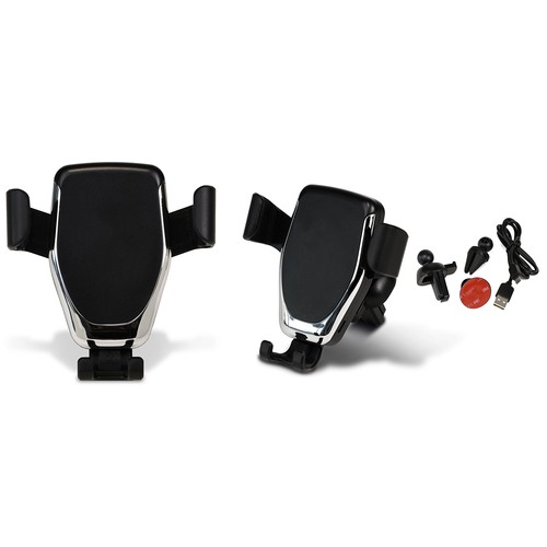 SOPORTE PARA MÓVIL PARA COCHE CON CARGADOR INALÁMBRICO DE PLÁSTICO