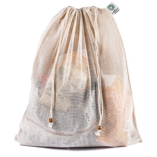 ORGANIC COTTON BIG DRAWSTRING BAG