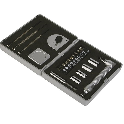 KIT OF METAL TOOLS IN METAL AND PLASTIC