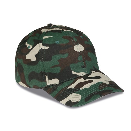 GORRA 6 PANELES CAMUFLAJE 100% ALGODÓN