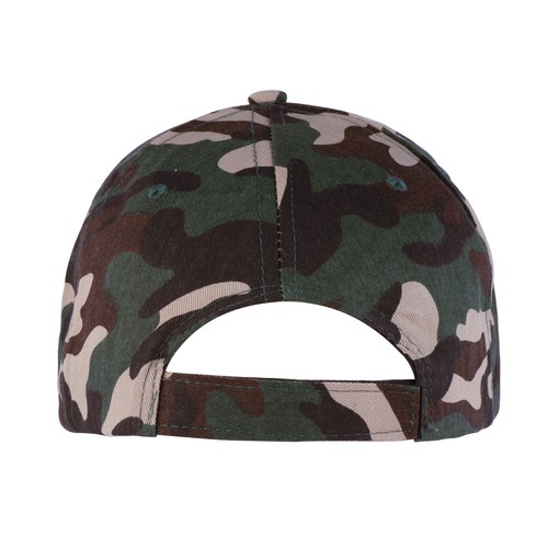 6 PANELS CAMOUFLAGE CAP IN 100% COTTON 6 PANELS CAMOUFLAGE CAP IN 100% COTTON