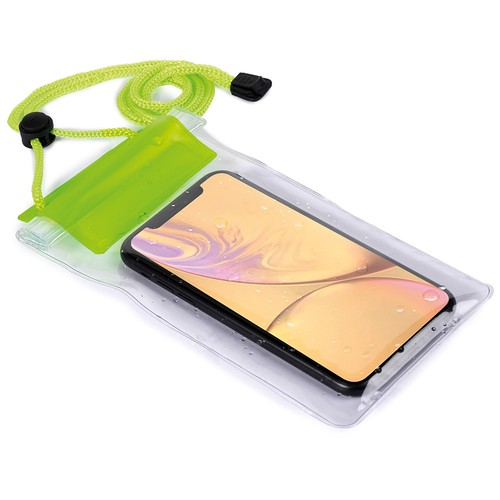 WATER PROOF TOUCH SCREEN MOBILE PHONE HOLDER IN PVC AND POLYESTER