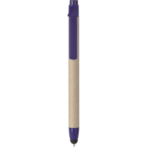 TOUCH SCREEN BALLPOINT PEN IN PLASTIC AND RECYCLED CARDBOARD