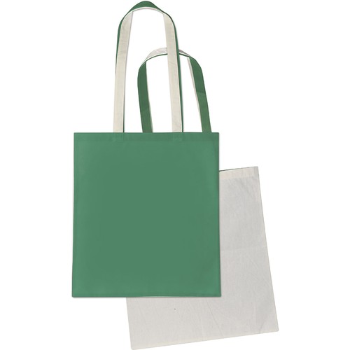 HYBRID SHOPPING BAG IN COTTON (140 gr/m²) AND TNT (100 gr/m²)