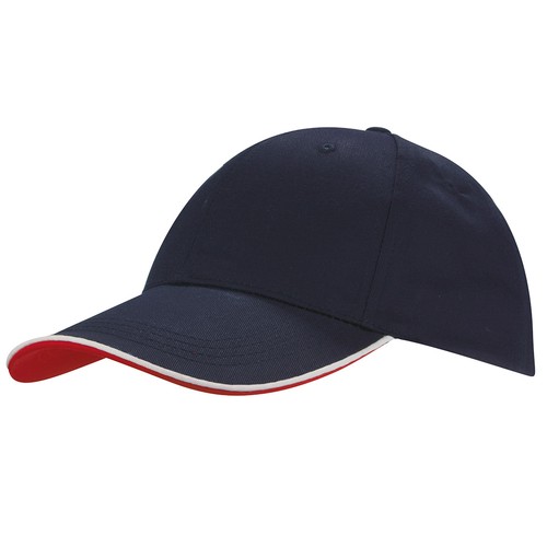 6 PANELS CAP IN 65% POLYESTER - 35% COTTON