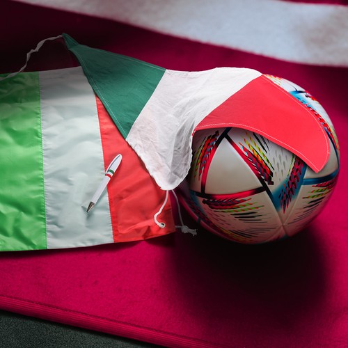 TRIANGLE BANDANA WITH ITALIAN FLAG COLOURS TRIANGLE BANDANA WITH ITALIAN FLAG COLOURS