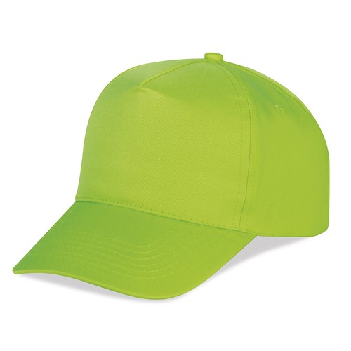 GORRA DE GOLF 5 PANELES COLORES FLUORESCENTES 100% POLIÉSTER