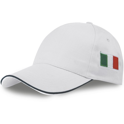 5 PANELS CAP WITH ITALIAN FLAG