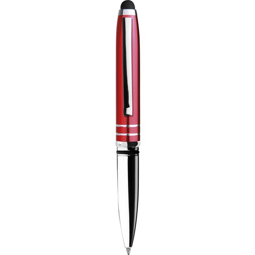 PLASTIC AND METAL TOUCH SCREEN BALLPOINT PEN WITH LIGHT