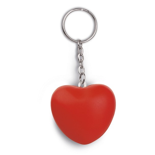 LLAVERO PU ANTIESTRÉS CORAZÓN