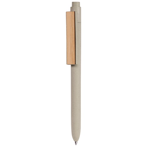 BALLPOINT PEN WITH NFC TAG (144 bytes) in bamboo fiber and ABS
