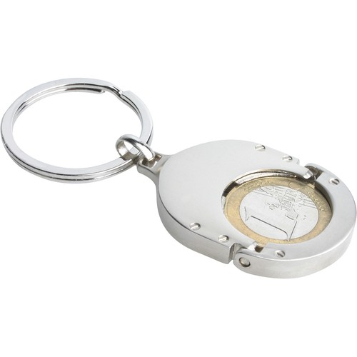 LLAVERO DE METAL CON PORTA MONEDAS