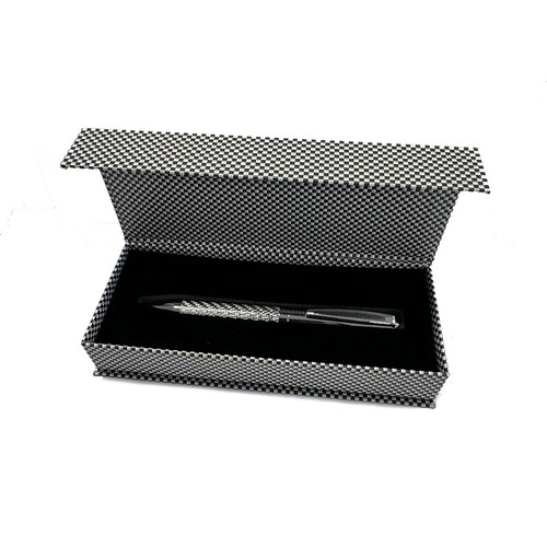 METAL AND FIBERGLASS BALLPOINT PEN WITH GIFT BOX