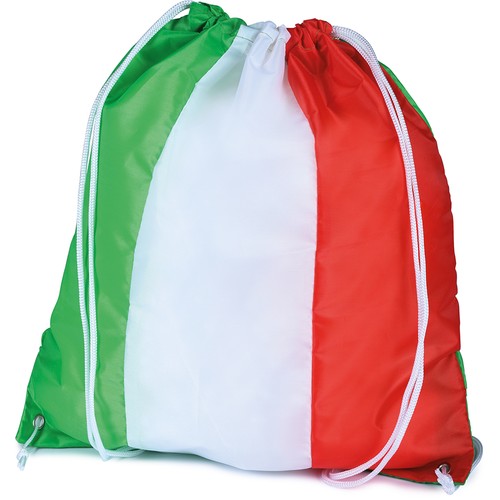 MOCHILA DE POLIÉSTER CON LOS COLORES DE LA BANDERA ITALIANA 