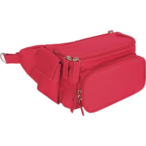 600D POLYESTER MULTI-POCKET WAIST-BAG