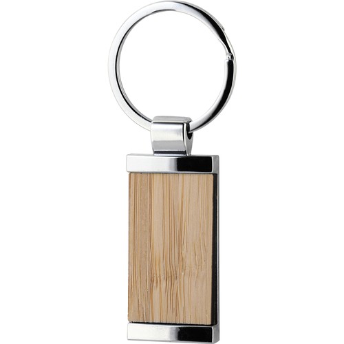 KEY CHAIN IN BAMBOO AND METAL