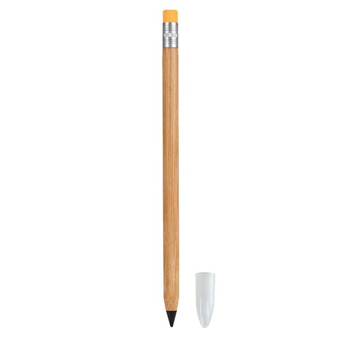 BAMBOO PENCIL WITH METAL GRAPHITE TIP AND ERASER BAMBOO PENCIL WITH METAL GRAPHITE TIP AND ERASER