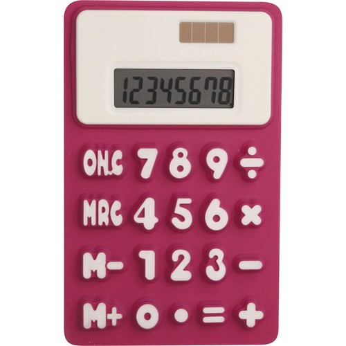 8 DIGIT RUBBER AND PLASTIC CALCULATOR