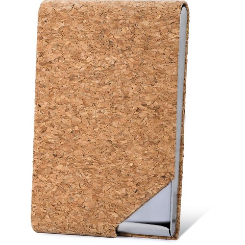 CARD-HOLDER IN CORK AND METAL