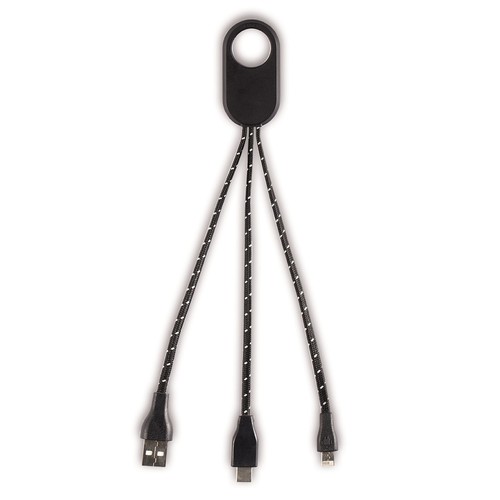 3 IN 1 PLASTIC CHARGING CABLE