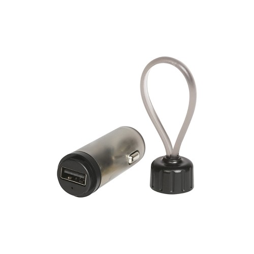 USB CAR CHARGER IN PLASTIC AND METAL