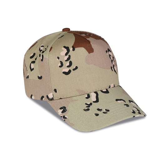 GORRA 5 PANELES CAMUFLAJE 100% ALGODÓN