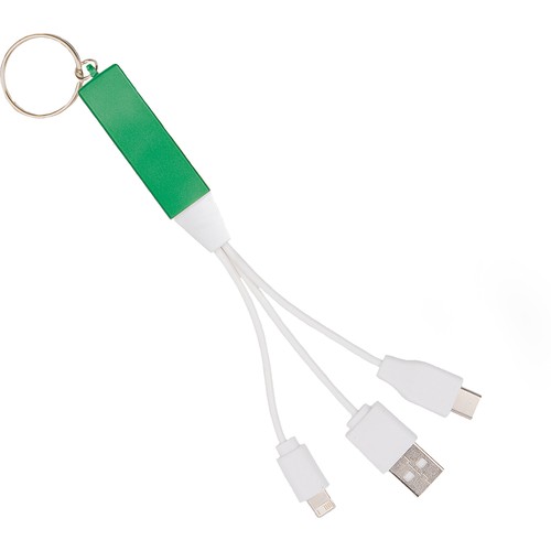 CABLE DE CARGA 3 EN 1 DE PLÁSTICO Y METAL