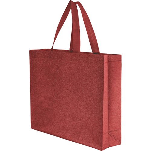 HEAT SEALED NON WOVEN GLITTER BAG