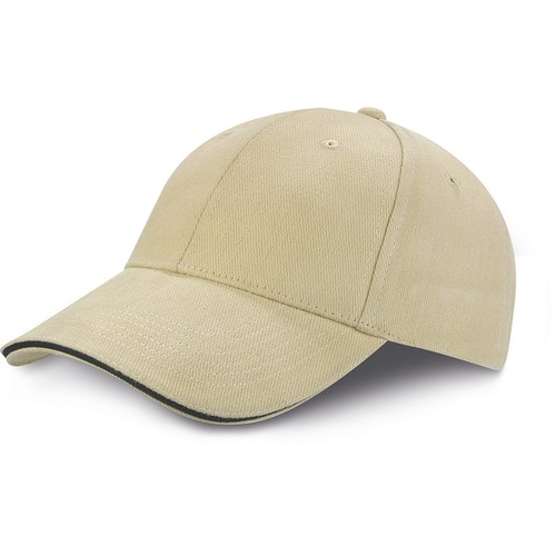 6 PANELS CAP IN 100% HEAVY BRUSHED COTTON