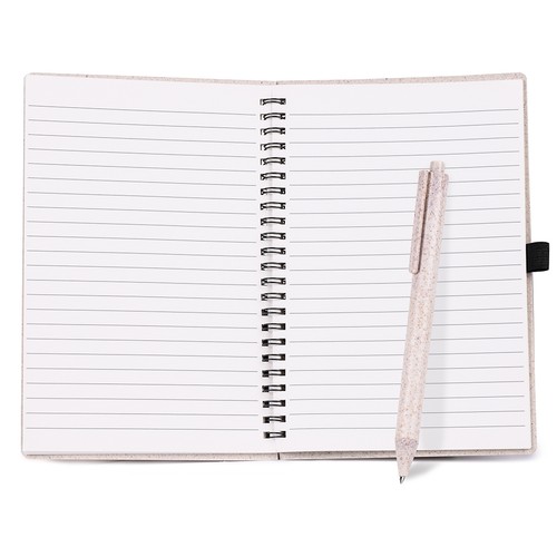 CALCIUM CARBONATE+PE WHEAT STRAW+PLASTIC NOTEBOOK