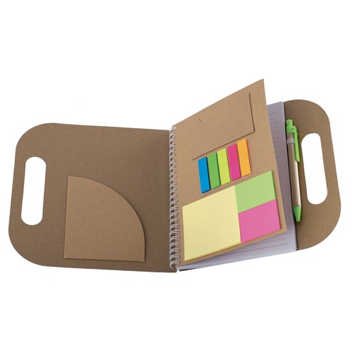 SET OF RECYCLED CARDBOARD NOTEPAD